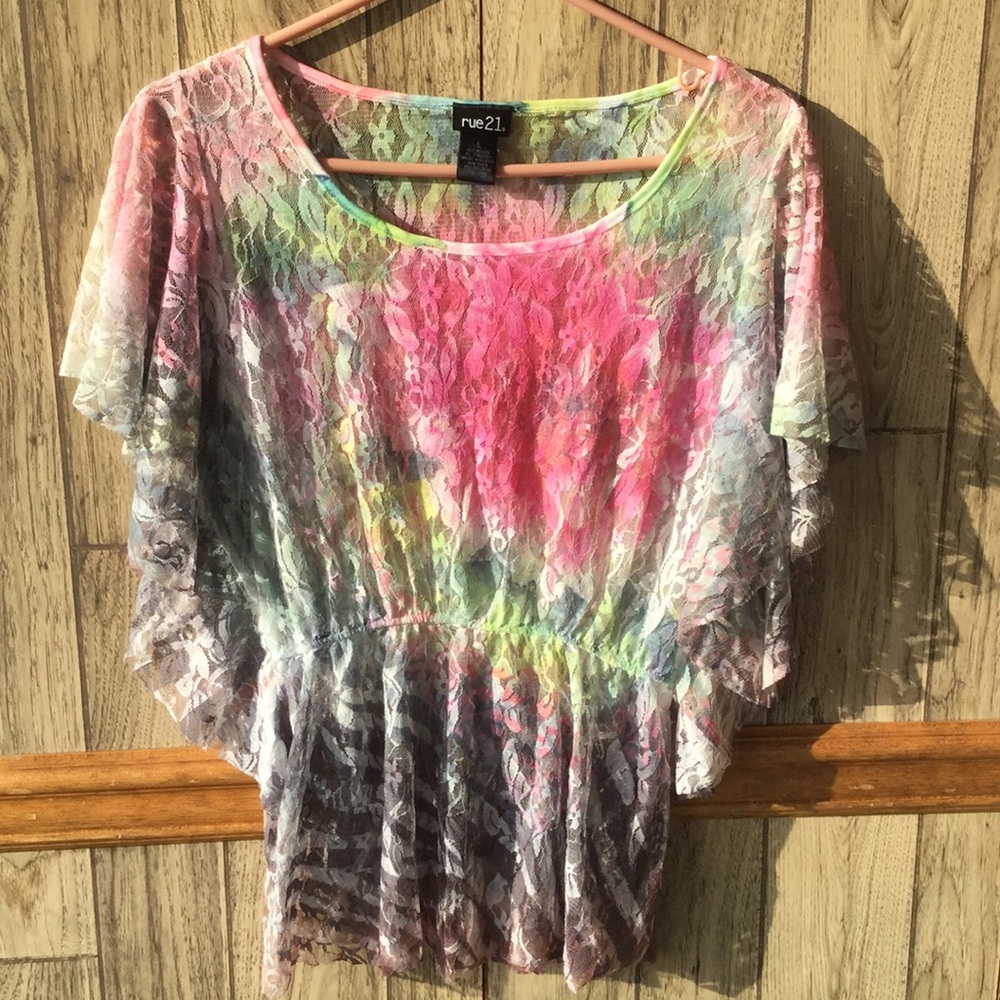 Ladies mesh cover shirt